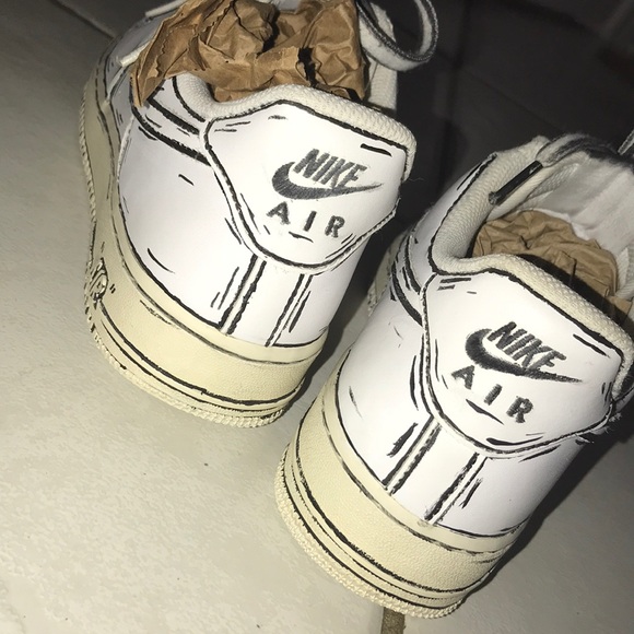 Nike Air Force 1 cartoon custom - Picture 4 of 6
